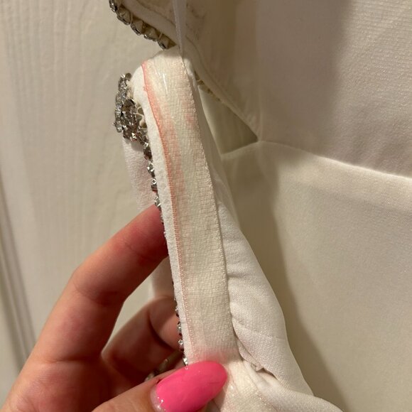 Dress The Population Cutout Midi Ari Dress Medium White - Picture 5 of 6